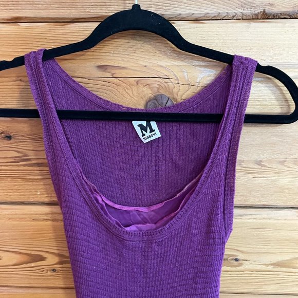 MISSONI Purple Wool Dress - Picture 2 of 5